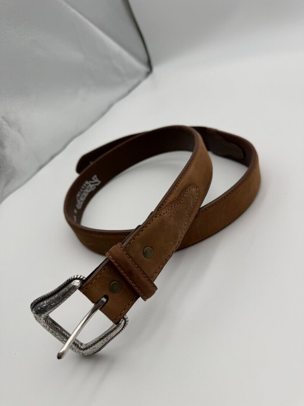 American Eagle Brown Leather Western Belt